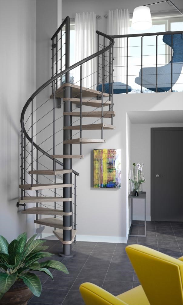 escalier sur mesure ou standard bois en colimaçon